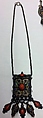Amulet Case, SIlver, enamel, coral